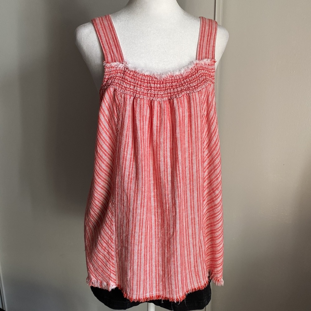 New Vince Camuto Sleeveless Modern Stripe Blouse Tank Top